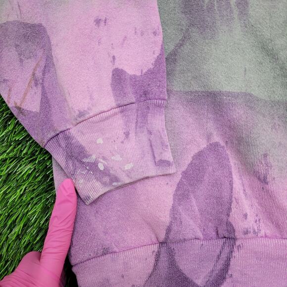 Vintage MOD Tie-Dye Sweatshirt Women Large 21x24 Purple Gray - Picture 4 of 11